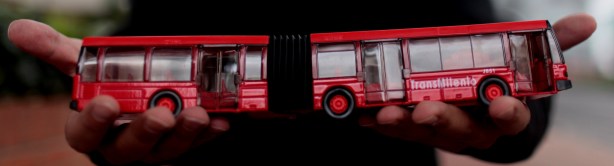 Réplica miniatura de Transmilenio