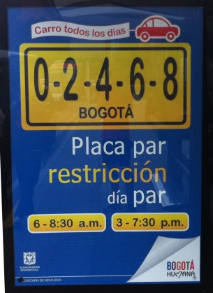 Cartel Carro todos los Días, Bogotá Humana