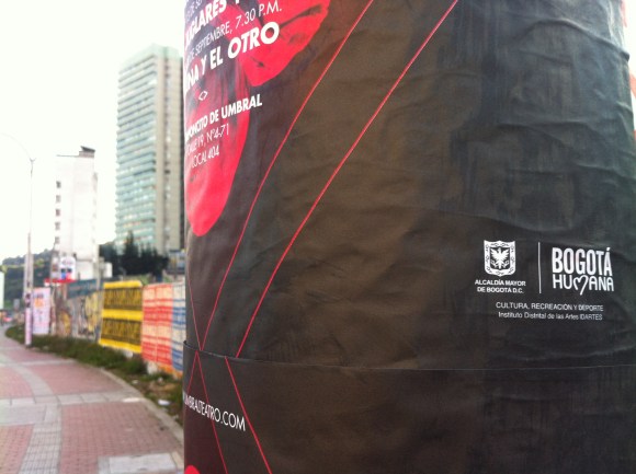 Cartel: Patrocina Bogotá Humana