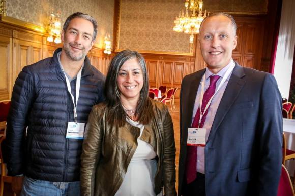 Walk21 Vienna Press Conference German Sarmiento, Walking Visionaries Awards winner Maria Vassilakou, Vice Major of the City of Vienna Jim Walker, Director of Walk21- Foto: Walk 21